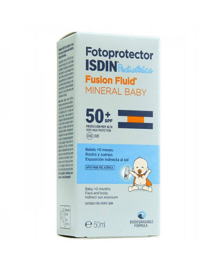 ISDIN FOTOPROTECTOR PEDIATRICS FUSION FLUID MINERAL BABY SPF 50 1 FRASCO 50 ML