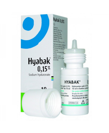 HYABAK 0,15% SOLUCION HIDRATANTE LENTES DE CONTACTO 1 ENVASE 10 ML