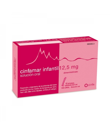 CINFAMAR INFANTIL 12,5 MG 12 SOBRES SOLUCION ORAL 5 ML