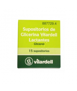 SUPOSITORIOS DE GLICERINA VILARDELL LACTANTES 0,92 G 15 SUPOSITORIOS