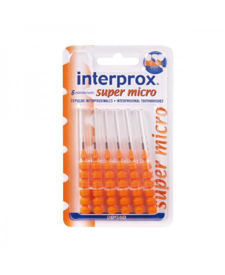 CEPILLO ESPACIO INTERPROXIMAL INTERPROX SUPER MICRO 6 UNIDADES